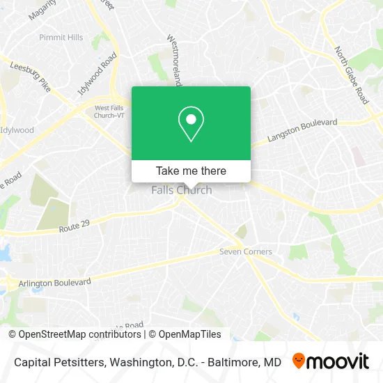 Capital Petsitters map