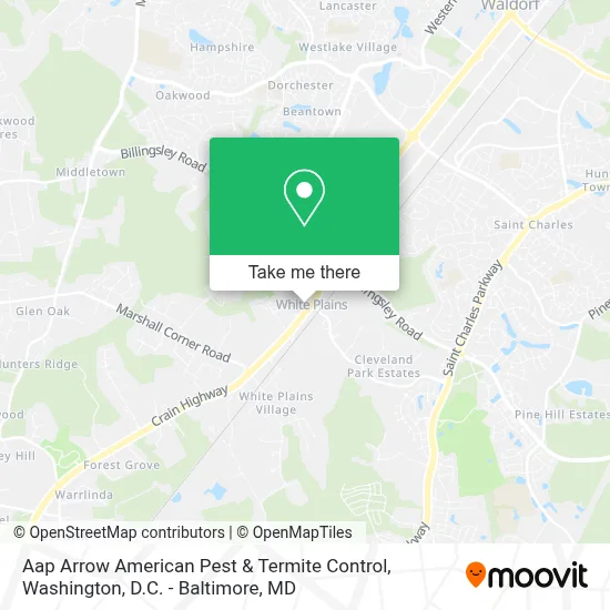 Aap Arrow American Pest & Termite Control map