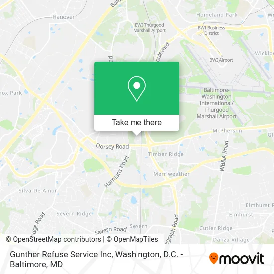 Gunther Refuse Service Inc map