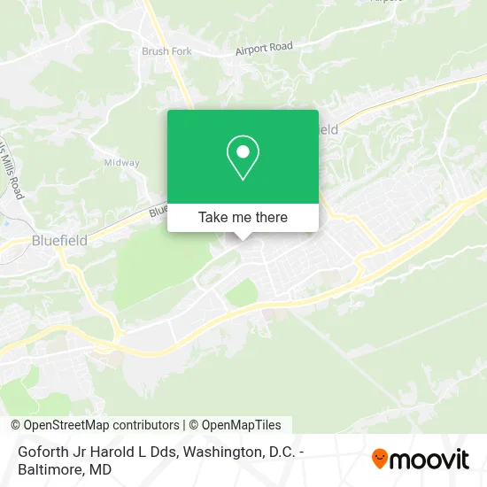 Goforth Jr Harold L Dds map