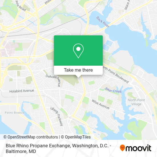 Blue Rhino Propane Exchange map