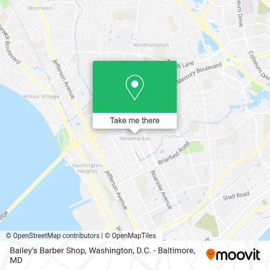 Bailey's Barber Shop map