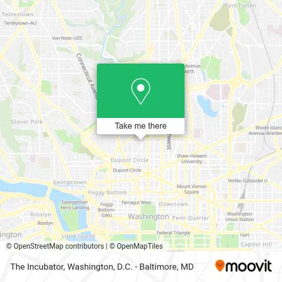 The Incubator map