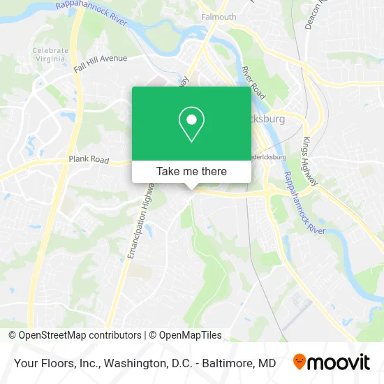 Your Floors, Inc. map