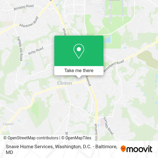 Snave Home Services map