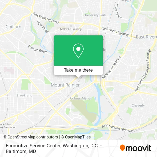 Ecomotive Service Center map