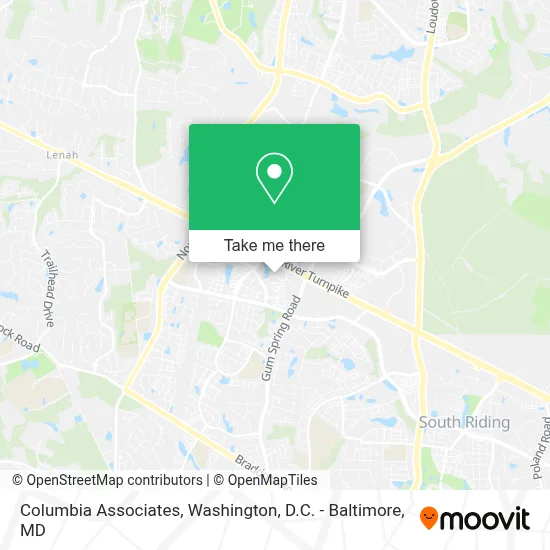 Columbia Associates map