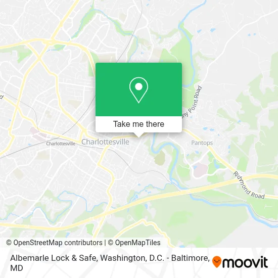 Albemarle Lock & Safe map