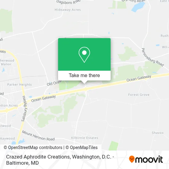 Crazed Aphrodite Creations map