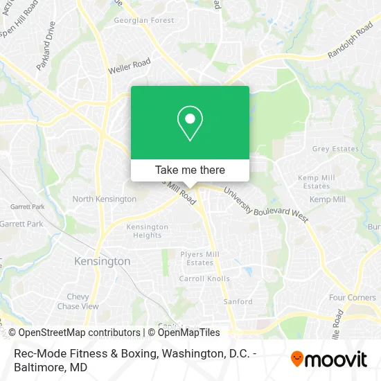 Rec-Mode Fitness & Boxing map