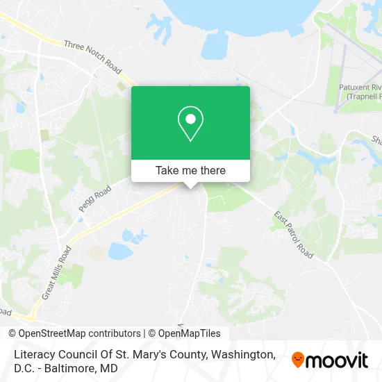 Literacy Council Of St. Mary's County map