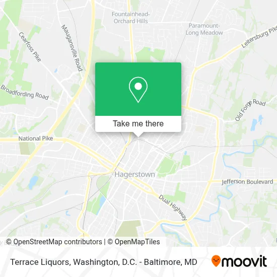 Terrace Liquors map