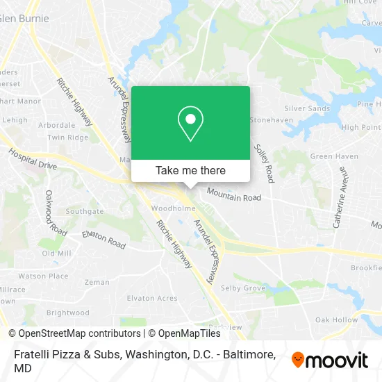 Fratelli Pizza & Subs map