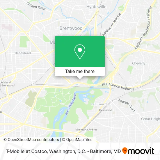 T-Mobile at Costco map