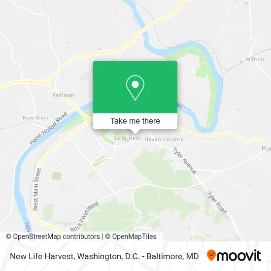 New Life Harvest map