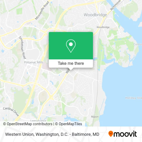 Western Union map