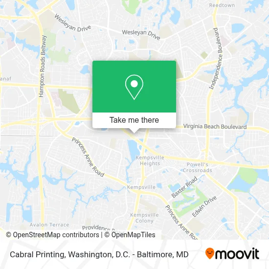 Cabral Printing map
