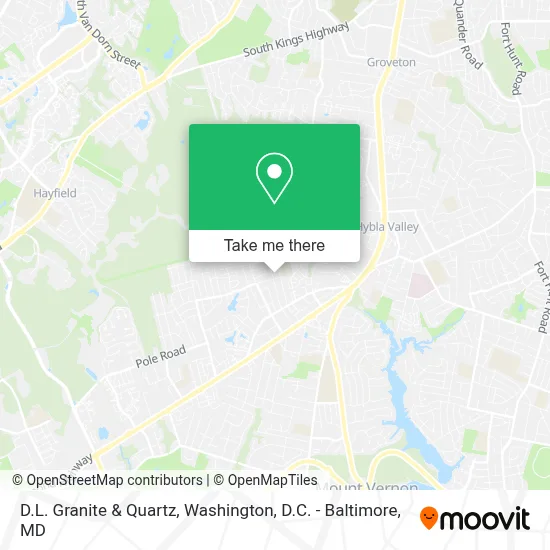D.L. Granite & Quartz map