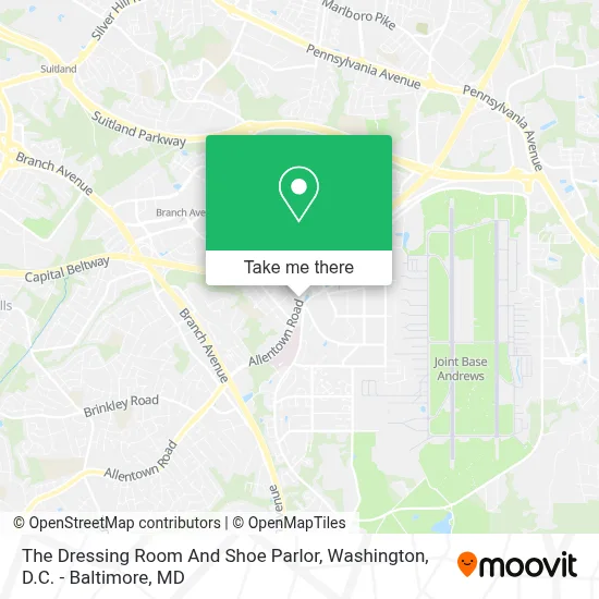The Dressing Room And Shoe Parlor map