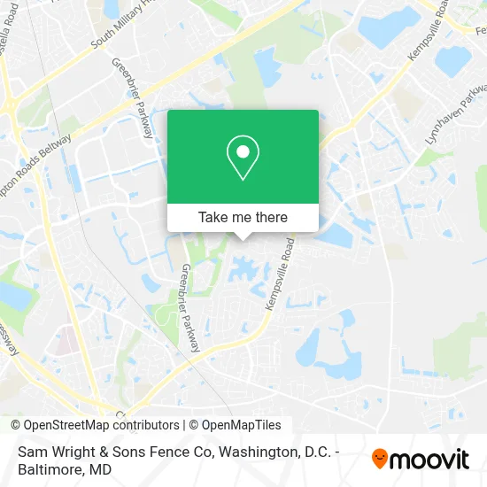 Sam Wright & Sons Fence Co map