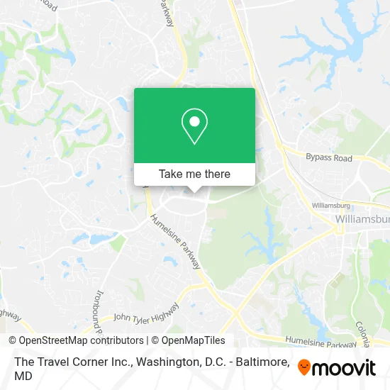 The Travel Corner Inc. map