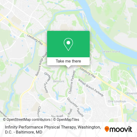 Infinity Performance Physical Therapy map