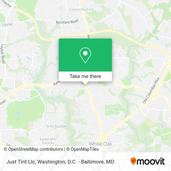 Just Tint Llc map