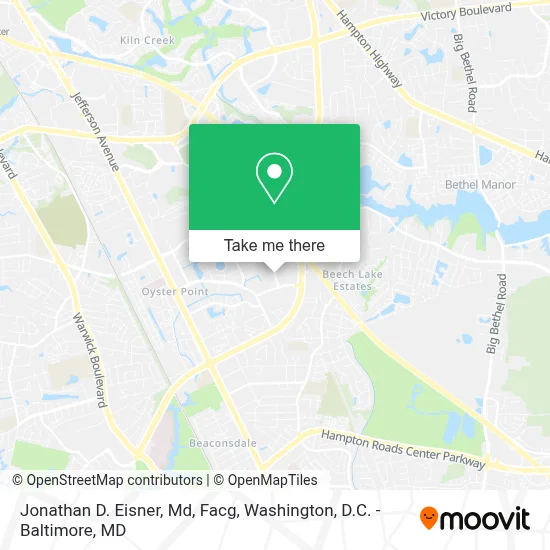 Jonathan D. Eisner, Md, Facg map