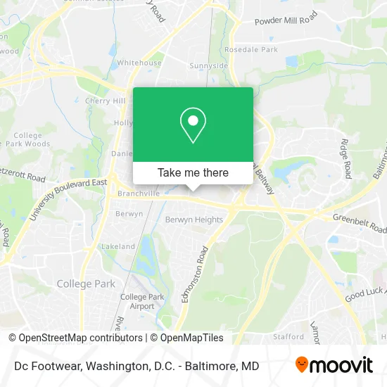 Dc Footwear map