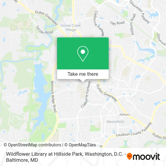 Wildflower Library at Hillside Park map