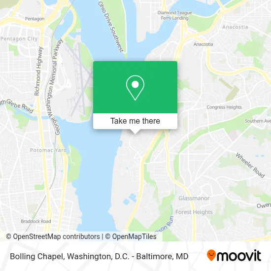 Bolling Chapel map