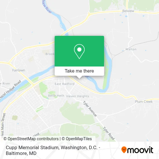 Cupp Memorial Stadium map
