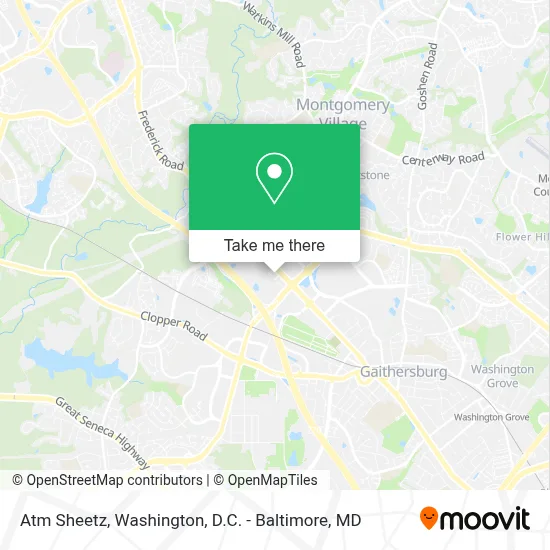 Atm Sheetz map