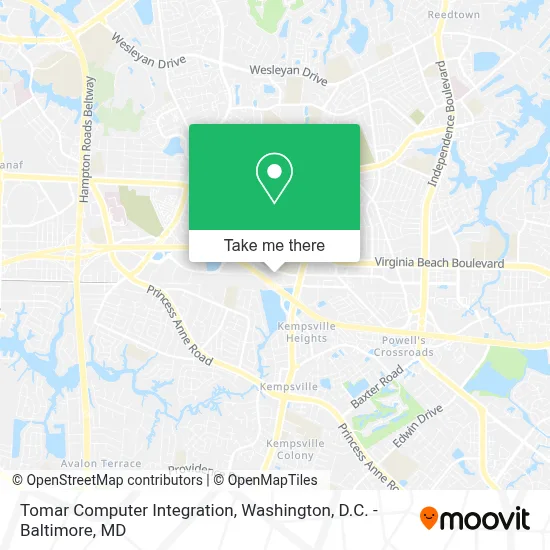 Tomar Computer Integration map