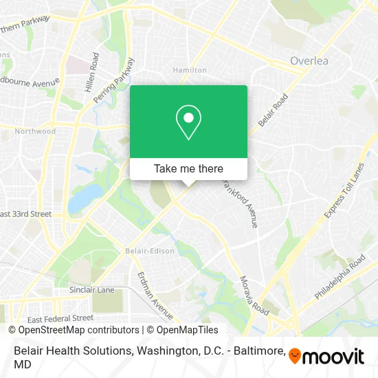 Belair Health Solutions map