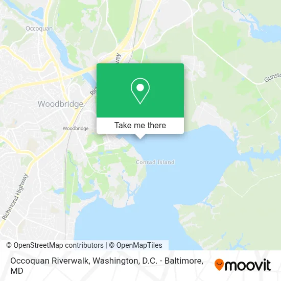 Occoquan Riverwalk map