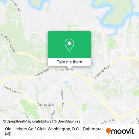 Old Hickory Golf Club map