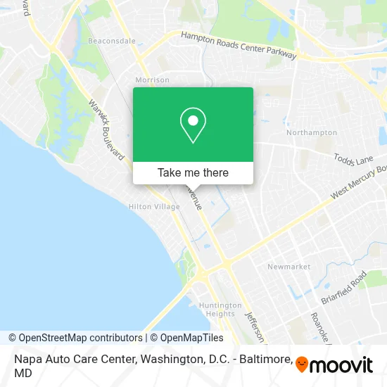 Napa Auto Care Center map