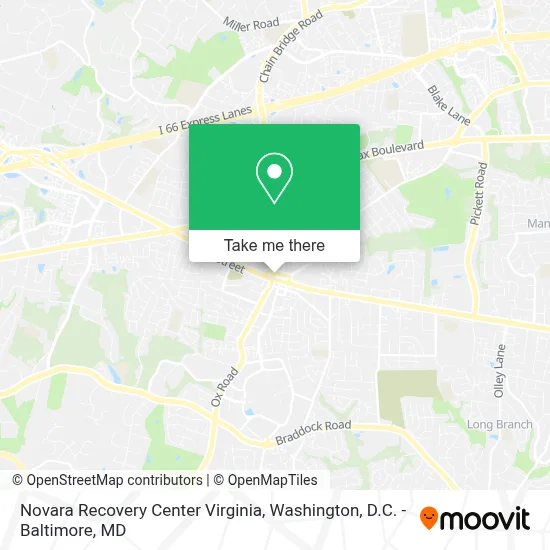 Novara Recovery Center Virginia map