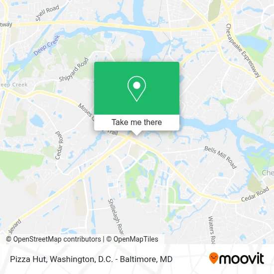 Pizza Hut map