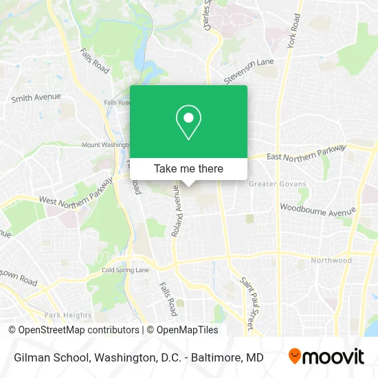 Gilman School map