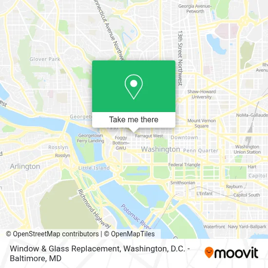 Window & Glass Replacement map