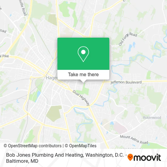 Bob Jones Plumbing And Heating map