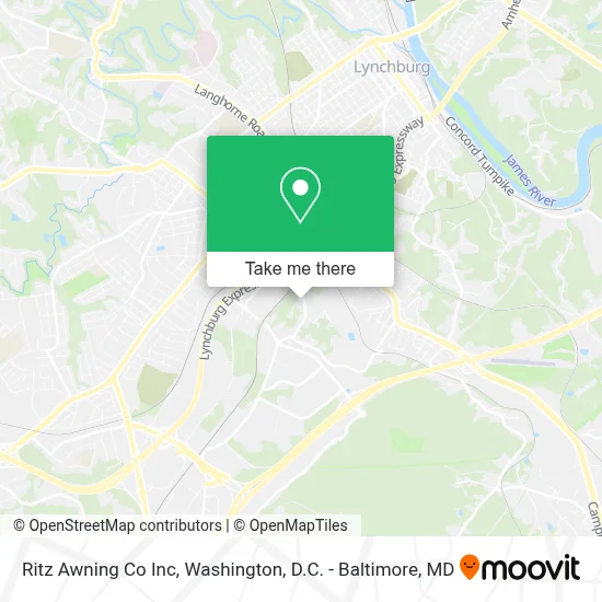 Ritz Awning Co Inc map