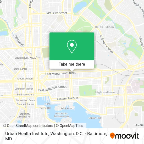 Urban Health Institute map
