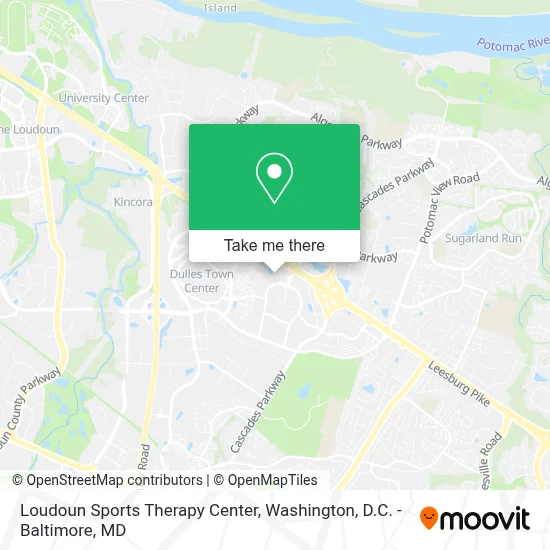 Loudoun Sports Therapy Center map