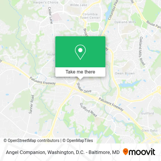 Angel Companion map