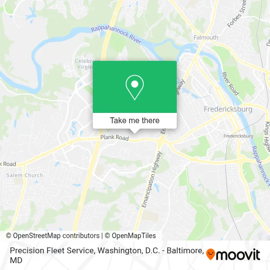 Precision Fleet Service map