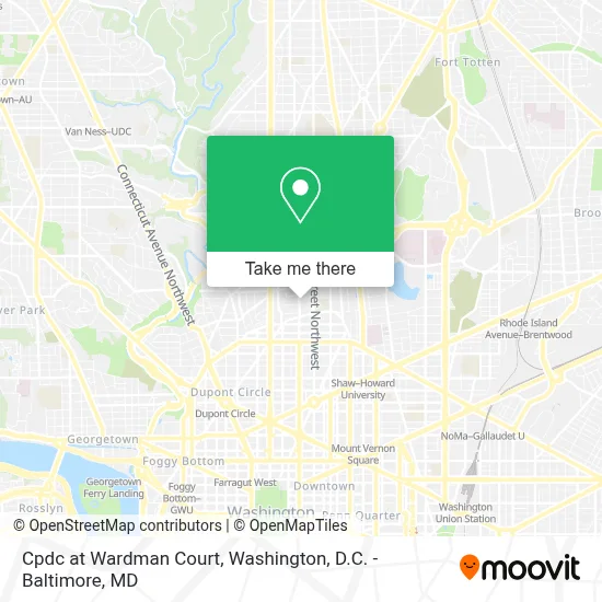 Cpdc at Wardman Court map