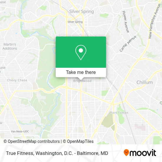 True Fitness map